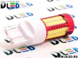   Светодиодная автолампа W21W - T20 - 7443 - W3х16q - 106SMD 4014+ Линза