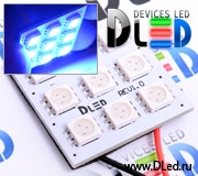   Панель светодиодная 9 Led SMD 5050 "Синяя"