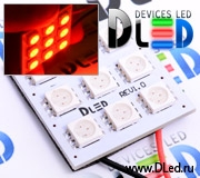   Панель светодиодная 9 Led SMD 5050 "Красная"