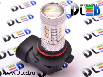   Светодиодная автолампа HB4 9006 - 12 SMD2323 + 2 CREE XB + Линза