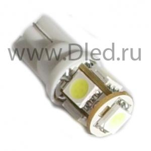   Светодиодная автолампа T10 - W5W - 5 SMD 5050