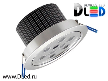   Встраиваемый светодиодный DLED светильник 9x1W