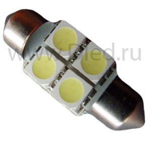   Светодиодная автолампа C5W FEST 31мм SV8,5 - 4 SMD