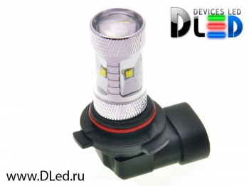   Светодиодная автолампа HB3 9005 - 6 CREE XB + Линза