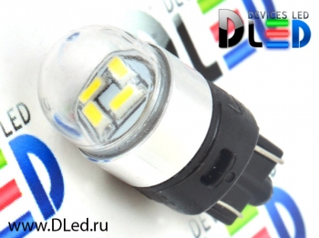   Светодиодная автолампа DLed T10 - W5W - 4 SMD3014 + Колба