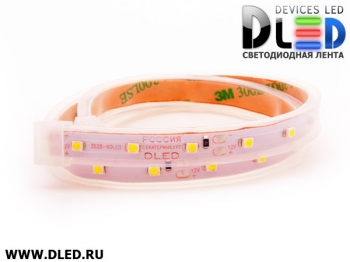   Лента светодиодная в трубке влагозащищенная IP67 SMD3528 60LED белый