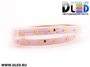   Лента светодиодная в трубке влагозащищенная IP67 SMD3528 60LED теплый белый