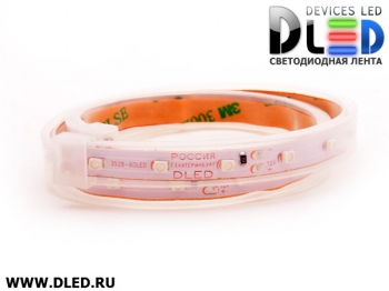   Лента светодиодная в трубке влагозащищенная IP67 SMD3528 60LED желтый