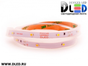   Лента светодиодная в трубке влагозащищенная IP67 SMD3528 30LED 1 белый + 1 теплый белый