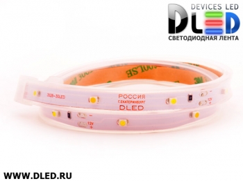   Лента светодиодная в трубке влагозащищенная IP67 SMD3528 30LED 2 белый + 1 теплый белый