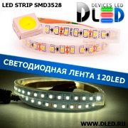   Лента светодиодная в трубке влагозащищенная IP67 SMD3528 120LED белый