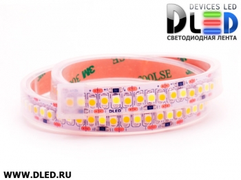   Лента светодиодная в трубке влагозащищенная IP67 SMD3528 240LED 1 белый + 2 теплый белый