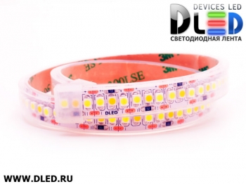   Лента светодиодная в трубке влагозащищенная IP67 SMD3528 240LED 2 белый + 1 теплый белый