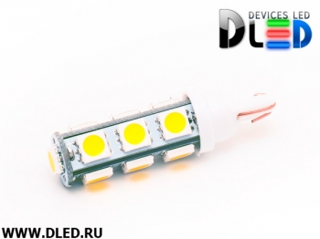   Светодиодная автолампа T10 - W5W - 13 SMD 5050