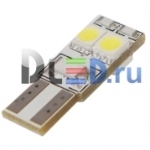   Светодиодная автолампа T10 - W5W - 4 SMD 5050 ( с обманкой)