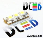   Комплект из 3 SMD 3528 + Резистор