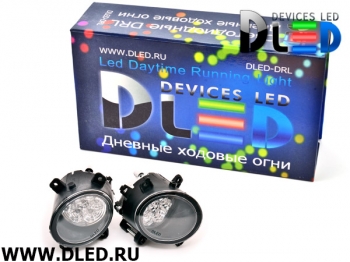   Штатные дневные ходовые огни ВАЗ Калина 1117-19 в ПТФ DLed DRL-152 DIP 2x1.5w