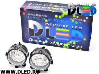   Штатные дневные ходовые огни ВАЗ Приора 2170-72 в ПТФ DLed DRL-154 DIP 2x2w