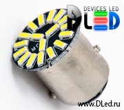   Светодиодная автолампа 1156 - PY21W - S25 - BA15s - 18 SMD 4014