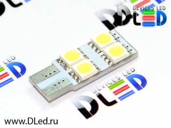   Светодиодная автолампа T10 - W5W - 4 SMD 5050