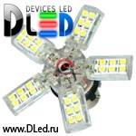   Светодиодная автолампа 1156 - P21W - S25 - BA15s - SMD 3528 Звезда