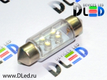   Светодиодная автолампа C5W FEST 36мм SV8,5 - 4 Dip-Led