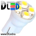   Светодиодная автолампа T10 - W5W - 4 SMD 3528