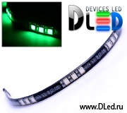   Автомобильная светодиодная лента 30см SMD 5050 15Led с зеленым свечением